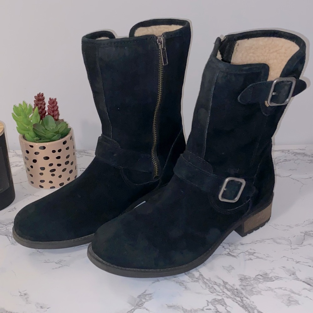 UGG Black Suede Boots